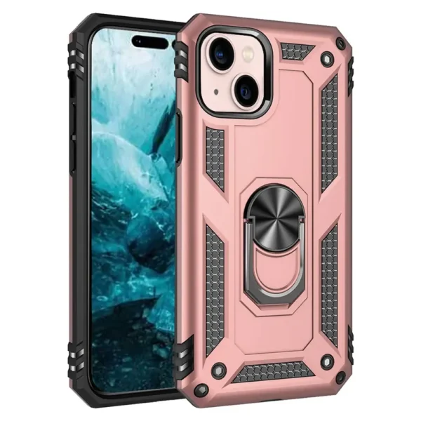 36D Slim Shockproof Ring Armor Case For iPhone 14