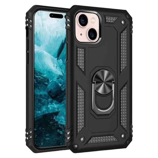 36E Slim Shockproof Ring Armor Case For iPhone 14