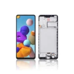 39A Replacement LCD Screen For Samsung Galaxy A21S A217F Black With Frame