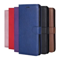 Leather Flip Wallet Book Case For iPhone 16e