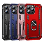 Slim Shockproof Ring Armor Case For iPhone 16 Pro