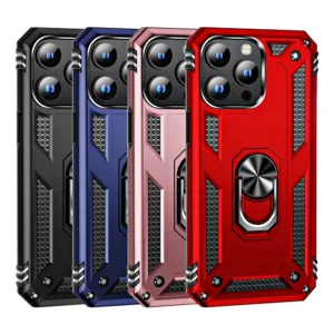 Slim Shockproof Ring Armor Case For iPhone 16 Pro