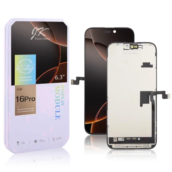 JK FHD Incell iPhone 16 Pro LCD Module Display and Touch Screen Digitizer Assembly