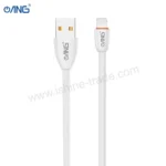ANG E108 - Lightning Soft Data Cable 1 Meter - White - 2