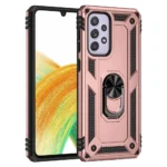 Slim Shockproof Ring Armor Stand Phone Cover Case for Samsung Galaxy A33 5G Rose Gold
