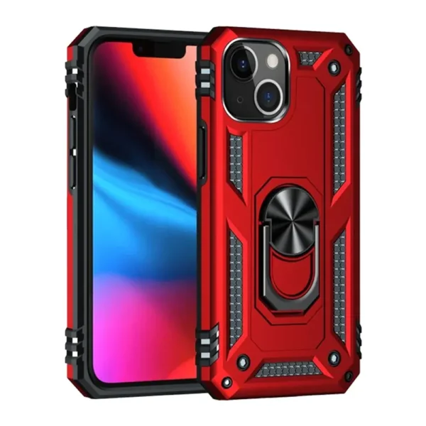 41D Slim Shockproof Ring Armor Case For iPhone 13 mini