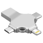 4 in 1 USB Lightning Type C Micro OTG Card Reader Adapter
