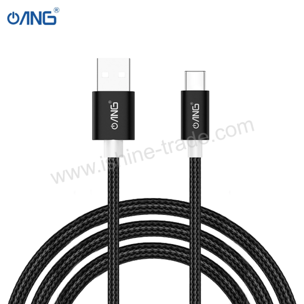42C ANG BT023 – USB C Braided Fast Charging Data Cable 1 Meter iShine Trade T/A Boltify Limited