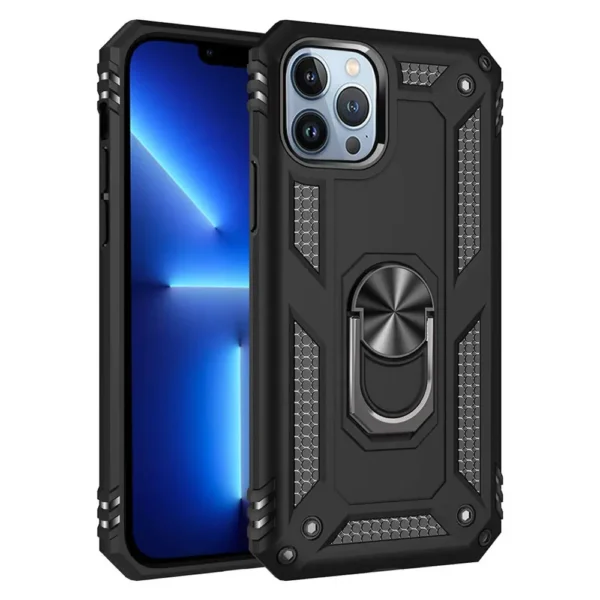42C Slim Shockproof Ring Armor Case For iPhone 13 Pro