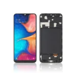 45A Replacement LCD Screen For Samsung Galaxy A20 A205F Black With Frame
