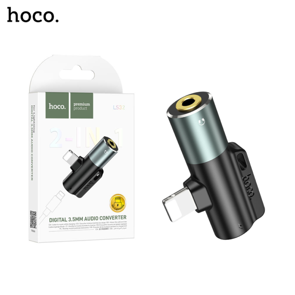 HOCO LS32 Lightning 2-in-1 Digital 3.5 Audio Converter