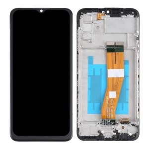 Replacement LCD Screen For Samsung Galaxy M03S Black - With Frame