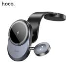 4B HOCO HW28 2 in 1 Car Center Console Wireless 15W Fast Charging Car Phone Holder