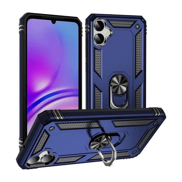 4E Slim Shockproof Ring Armor Stand Phone Case for Samsung Galaxy A04e Blue iShine Trade T/A Boltify Limited