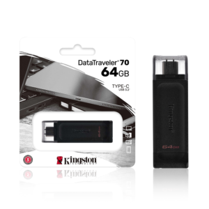 Kingston USB C 3.2 Data Traveler 70 64GB Flash Drive