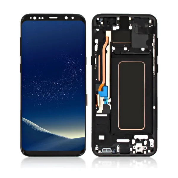Replacement OLED LCD Screen For Samsung Galaxy S8 Plus (G955) Black - With Frame
