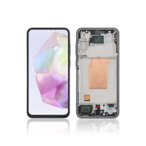 67A Replacement OLED LCD Screen For Samsung Galaxy A35 A356B Black With Frame
