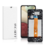 6A Genuine LCD Screen For Samsung Galaxy A12 (A125) With Frame and Touchpad - Black (GH82-24491A)