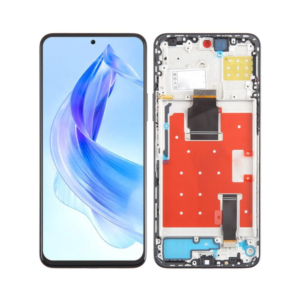 Replacement LCD Screen Display Touch and Digitizer Assembly for Honor 90 Lite Black - With Frame