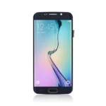 7C Genuine LCD Screen For Samsung Galaxy S6 Edge G925 With Frame and Touchpad Black Sapphire