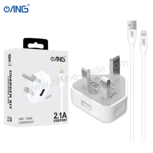ANG TC05A Single USB Adaptor 2.1A With Lightning Cable