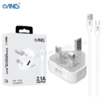 ANG TC05A Single USB Adaptor 2.1A With Micro Cable