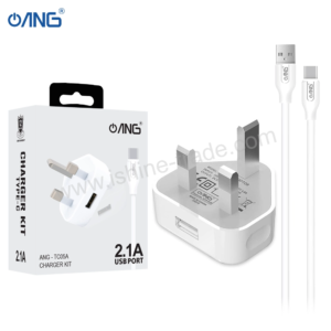ANG TC05A Single USB Adaptor 2.1A With USB C Cable