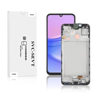 95A Genuine LCD Screen For Samsung Galaxy A15 4G 5G A156B A155F With Frame Black (GH82-33637A)