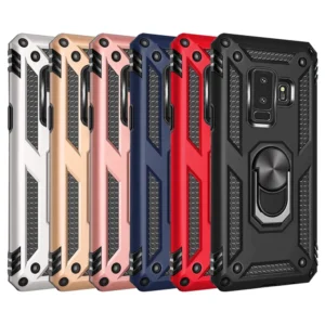 9A Slim Shockproof Ring Armor Stand Phone Cover Case for Samsung Galaxy S9 G960F Main