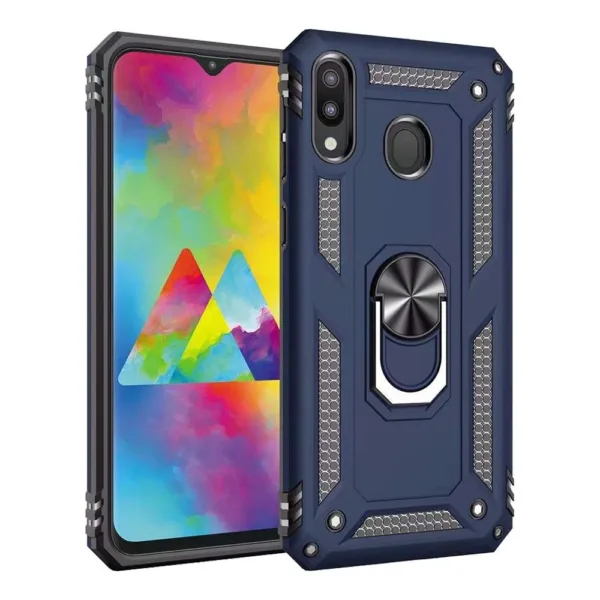 Blue RING ARMOR CASE Samsung Galaxy A30 iShine Trade T/A Boltify Limited
