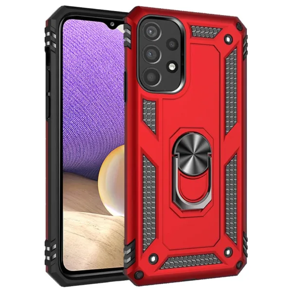 Compatible Ring Armor Case for Samsung Galaxy A32 5G SM A326B Red iShine Trade T/A Boltify Limited