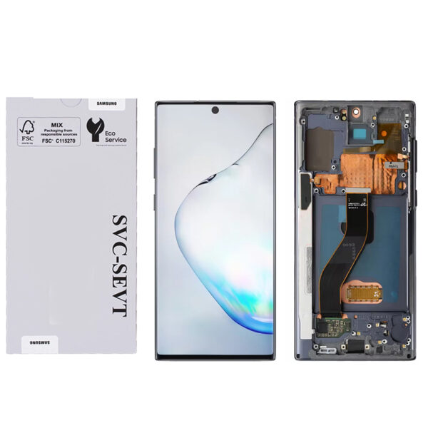 Genuine LCD Screen For Samsung Galaxy Note 10 Plus N975 With Frame Touchpad – White GH82 20838B iShine Trade T/A Boltify Limited