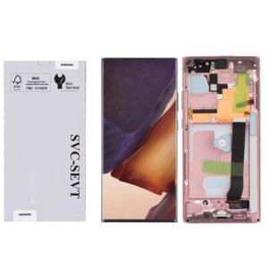 Genuine LCD Screen For Samsung Galaxy Note 20 Ultra 5G (N980) With Frame and Touchpad - Bronze  (GH82-23597D/GH82-31453D)