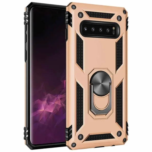 Gold RING ARMOR CASE SAMSUNG S10 PLUS iShine Trade T/A Boltify Limited