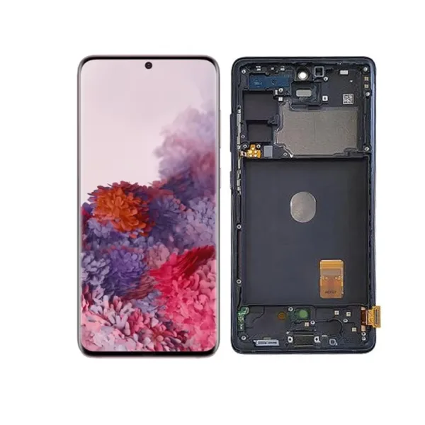 Replacement OLED LCD Screen For Samsung Galaxy S20 FE (G781) Cloud Navy - With Frame