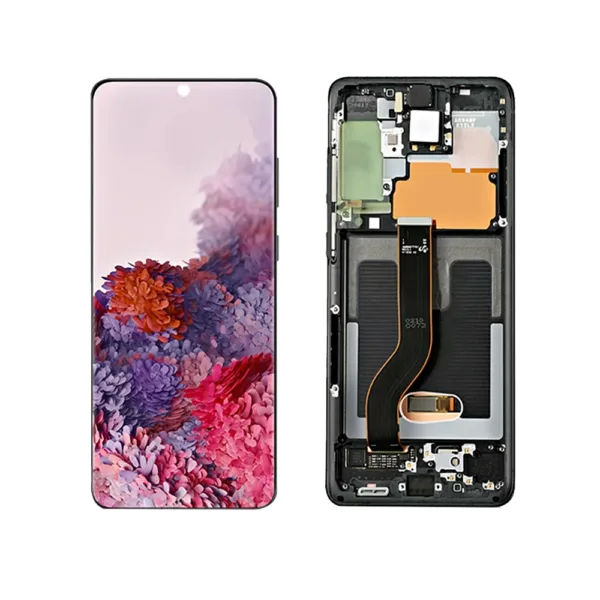 Replacement OLED LCD Screen For Samsung Galaxy S20 (G980) Black - With Frame