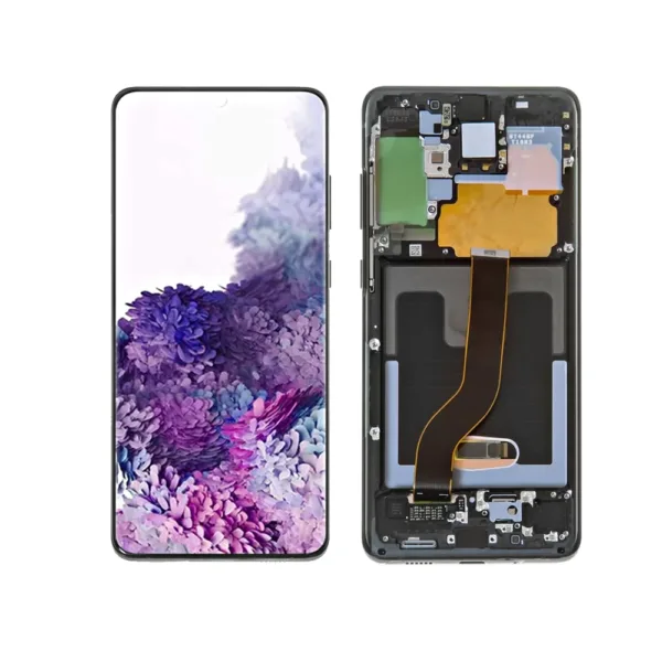 Replacement OLED LCD Screen For Samsung Galaxy S20 Plus 5G (G986) Black - With Frame