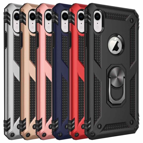Slim Shockproof Ring Armor Case For iPhone XR