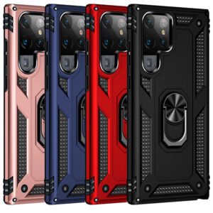 Slim Shockproof Ring Armor Stand Phone Cover Case for Samsung Galaxy S23 Ultra
