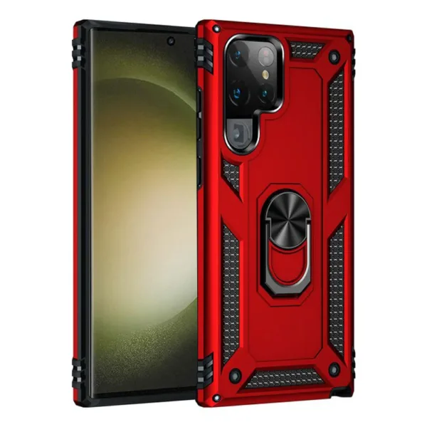 RING ARMOR CASE S23 ultra red iShine Trade T/A Boltify Limited
