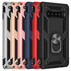Slim Shockproof Ring Armor Stand Phone Case for Samsung Galaxy S10 Plus
