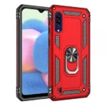 Red_Compatible Ring Armor Case For Samsung Galaxy A30S