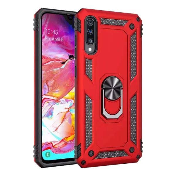Red RING ARMOR CASE Samsung Galaxy A60 iShine Trade T/A Boltify Limited