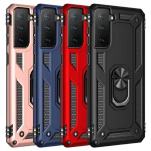 Slim Shockproof Ring Armor Stand Phone Case for Samsung Galaxy S21 FE