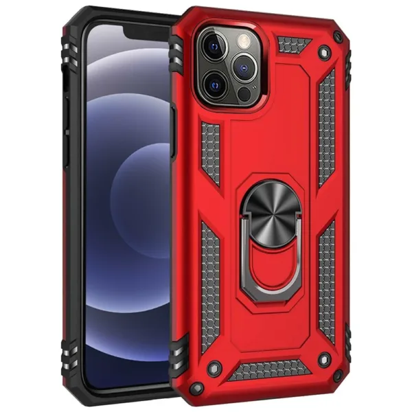 Ring armor case iphone 12 pro Red iShine Trade T/A Boltify Limited
