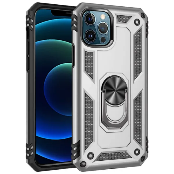 Ring armor case iphone 12 pro max silver 1 iShine Trade T/A Boltify Limited