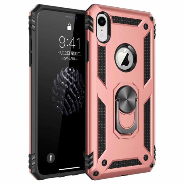 Rosegold RING ARMOR CASE IPHONE XR iShine Trade T/A Boltify Limited