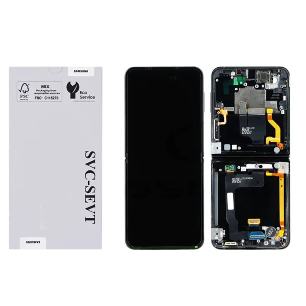 Genuine LCD Screen For Samsung Galaxy Z FLIP 4 (F721) With Frame and Touchpad - Black  (GH82-30239E)