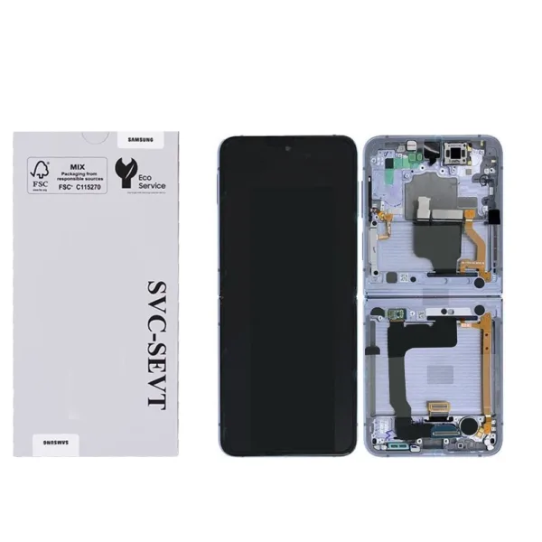 Genuine LCD Screen For Samsung Galaxy Z FLIP 4 (F721) With Frame and  Touchpad - Blue  (GH82-30238D)