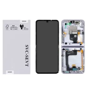 Genuine LCD Screen For Samsung Galaxy Z FLIP 4 (F721) With Frame and  Touchpad - White (GH82-30238F)